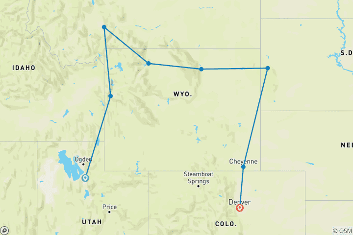 Carte du circuit Les Rocheuses en ébullition !