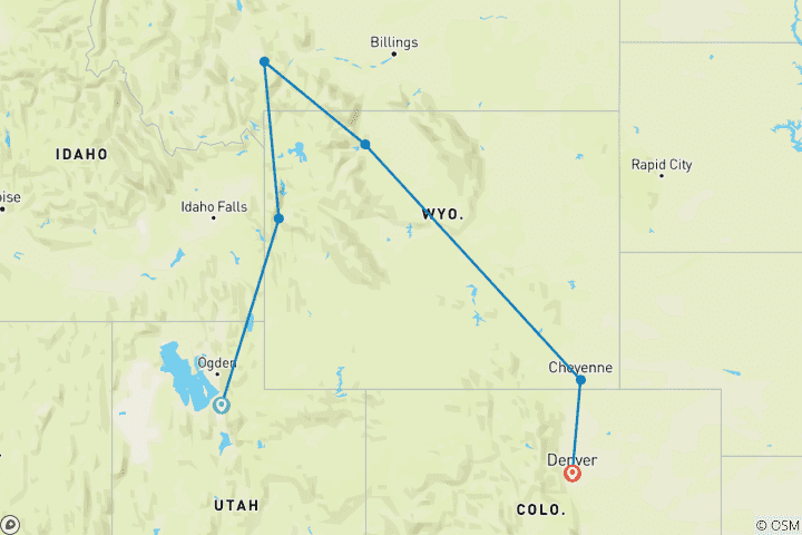 Map of Rockin' the Rockies!