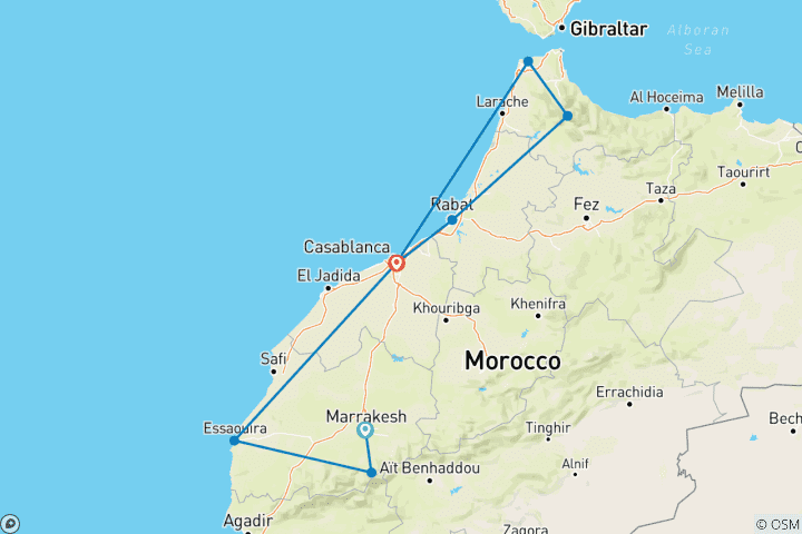 Map of Morocco's Hidden Gems