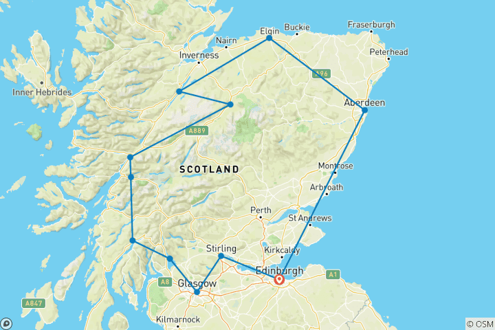 Map of Best of Scotland