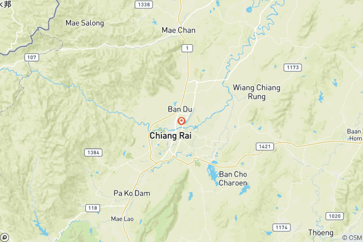 Carte du circuit Partez à l'aventure pour un trekking palpitant à Chiang Rai - 3 jours/2 nuits