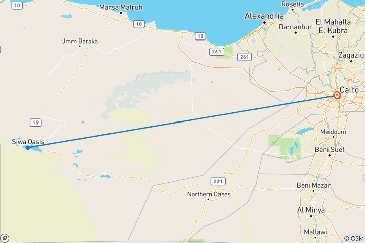 Map of 4-Days to Siwa Oasis: Springs, Stargazing & Spirituality