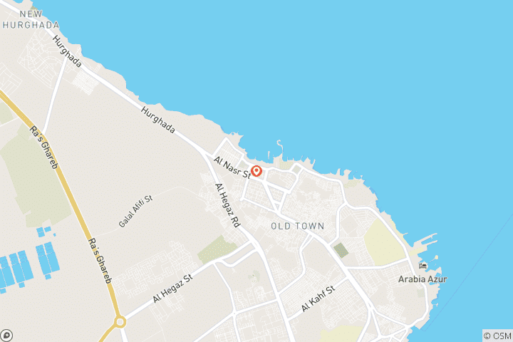 Map of 5 Days Hurghada Tour Package