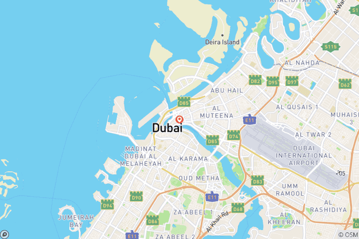 Carte du circuit Le meilleur de Dubaï - Circuit de luxe de 6 jours