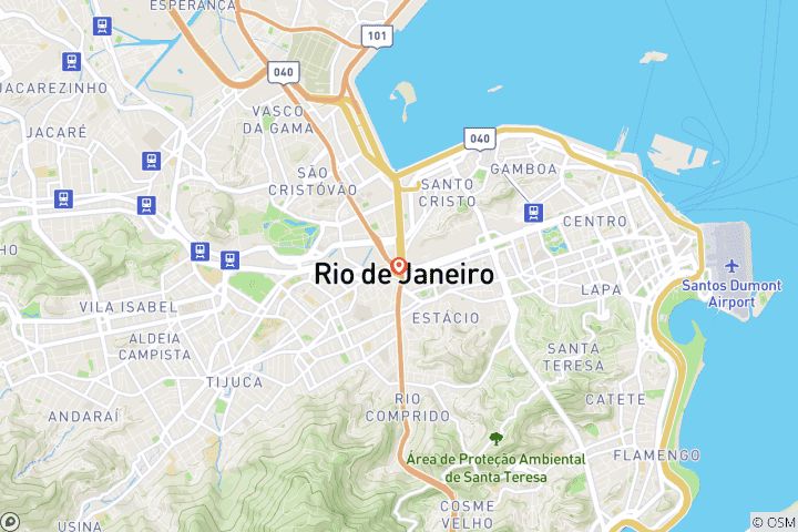 Kaart van Carnaval in Rio