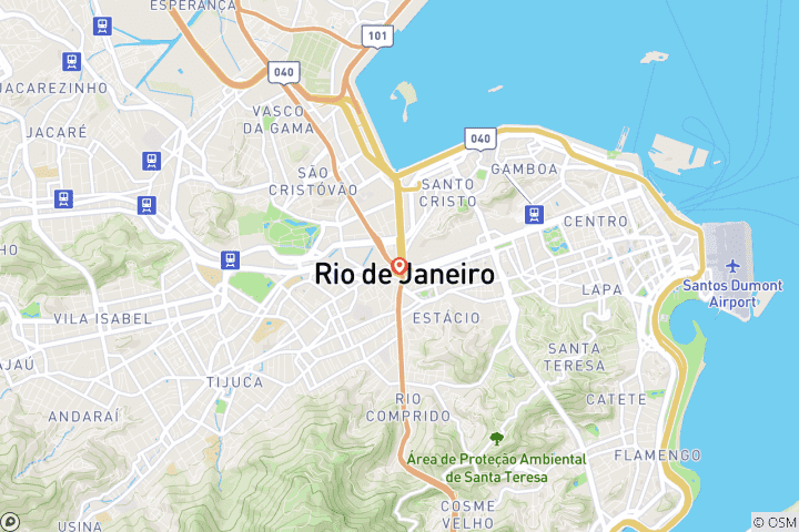 Karte von Karneval in Rio