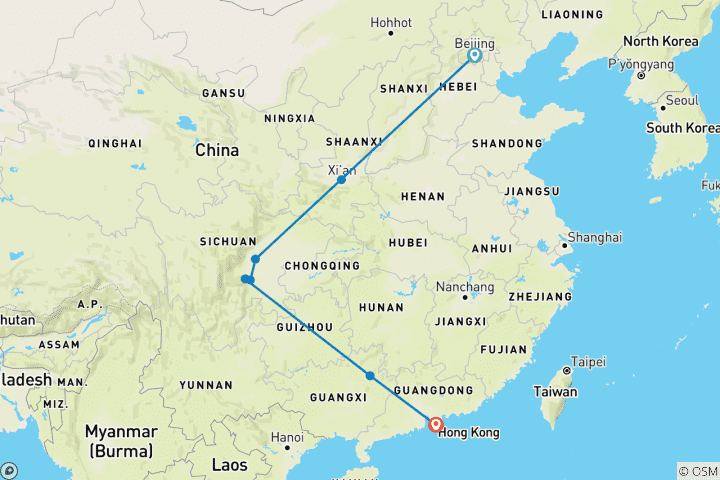 Map of China Experience