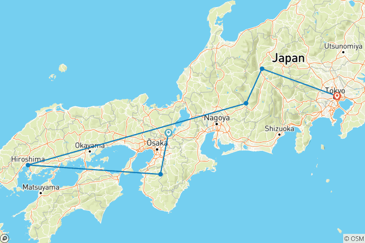 Map of Classic Japan