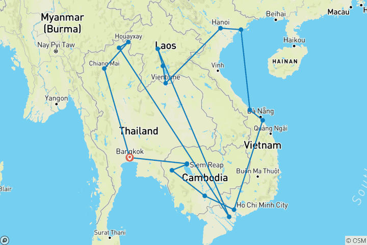 Map of South East Asia Loop