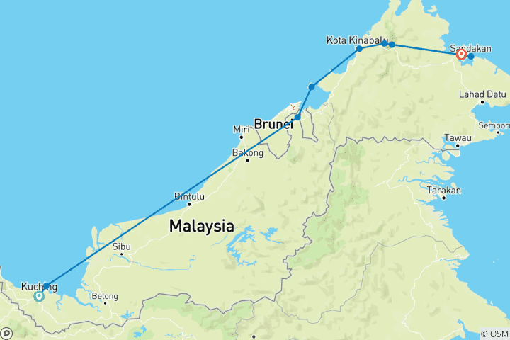 Map of Best of Borneo