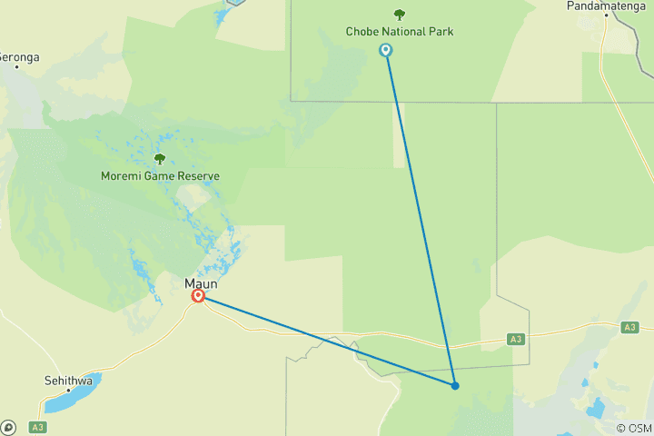 Map of Premium Botswana