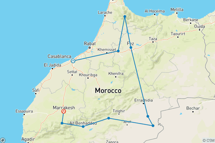 Map of Premium Morocco in Depth