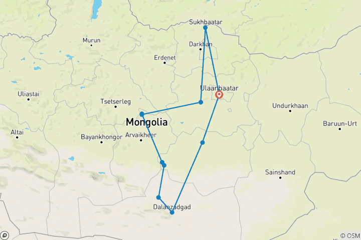 Mapa de Explorador de Mongolia (Festival de Nadaam)