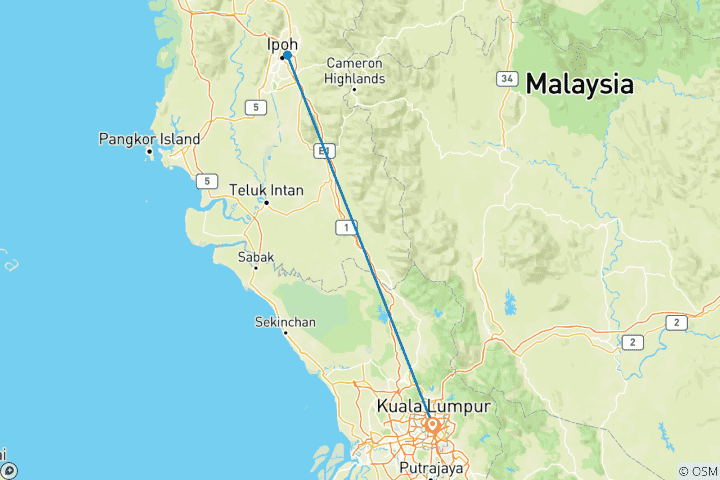 Carte du circuit Les délices d'Ipoh