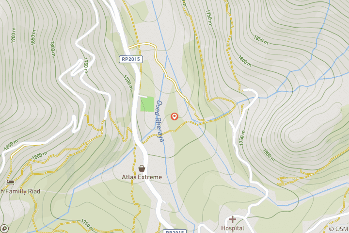 Kaart van Atlasgebergte 'The Stay Putter', Dagtochten vanuit hetzelfde pension  – 3 dagen / 2