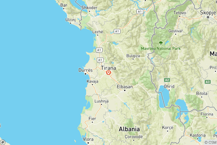 Map of Local food experience & walking tour of Tirana