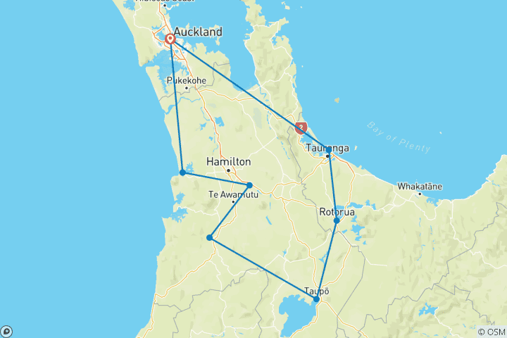 Map of Premium - North Island Escape