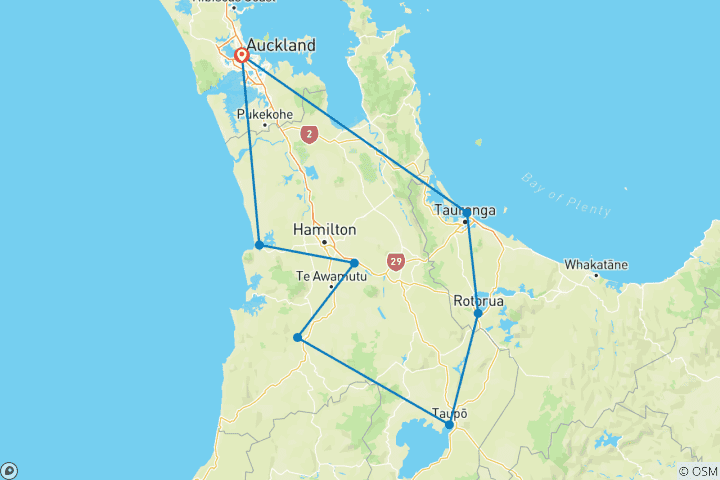 Map of Premium - North Island Escape