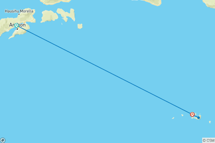 Carte du circuit Circuit des épices à Bandaneira - 4 jours et 3 nuits