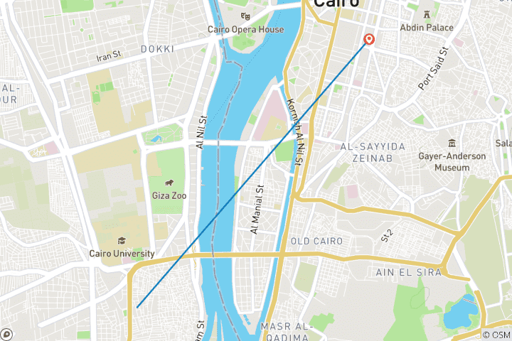 Carte du circuit Pyramides et marché Khan El Khalili