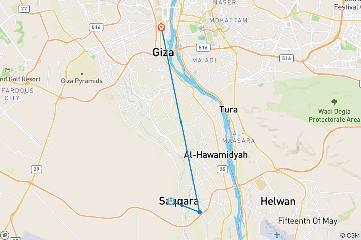 Mapa de SAQQARA - MEMPHIS - EL GRAN MUSEO EGIPCIO - De la Piedra Preciosa a los Tesoros Antiguos