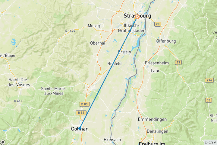 Map of Christmas markets in Alsace - LAFAYETTE