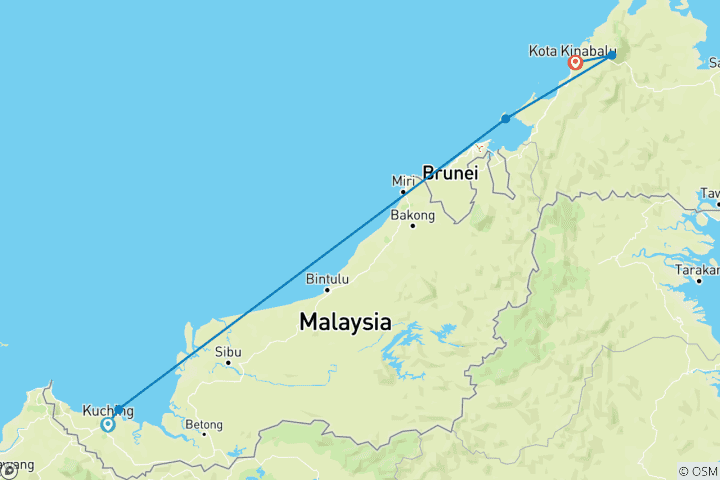 Map of Wild Sarawak