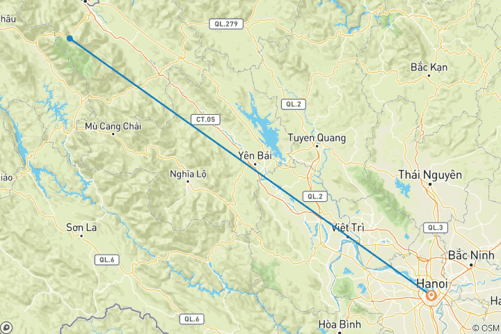 Mapa de Maravillas del Trekking en Vietnam - 3 días en el corazón de Sapa