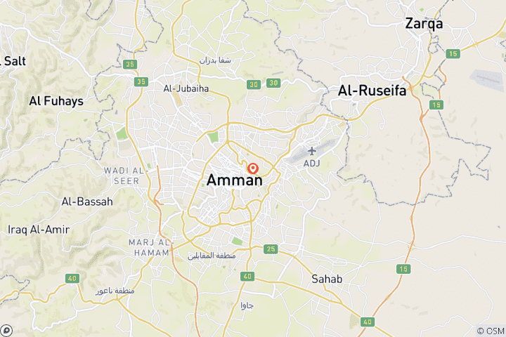 Carte du circuit Aventure familiale en Jordanie
