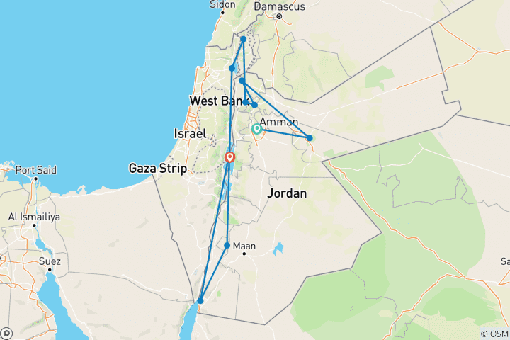 Map of LAWRECE OF ARABIA