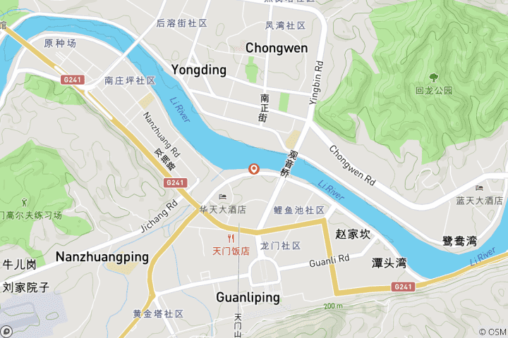 Map of 3 Days Zhangjiajie Avatar Mountain