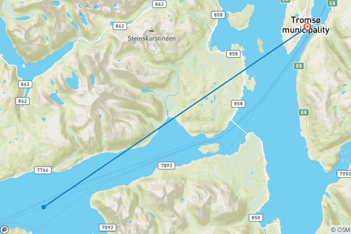 Map of Tromso and the Northern Lights - 5 days