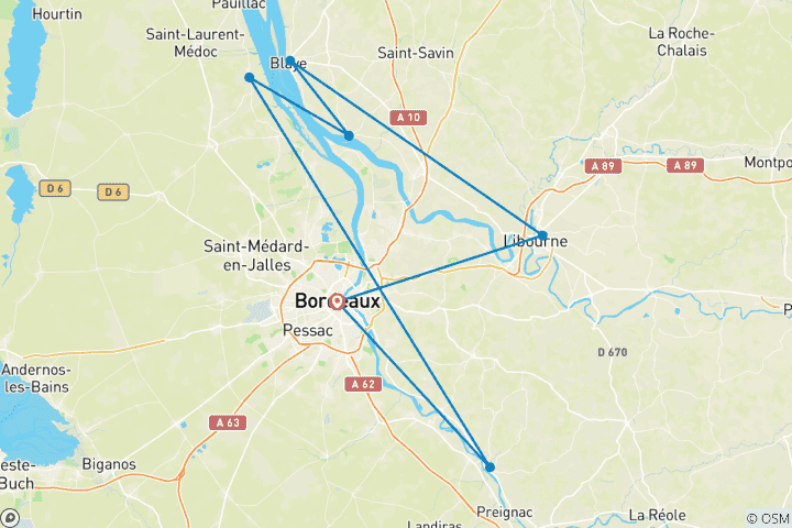 Mapa de Sabor a Burdeos (Crucero del Vino) 2026