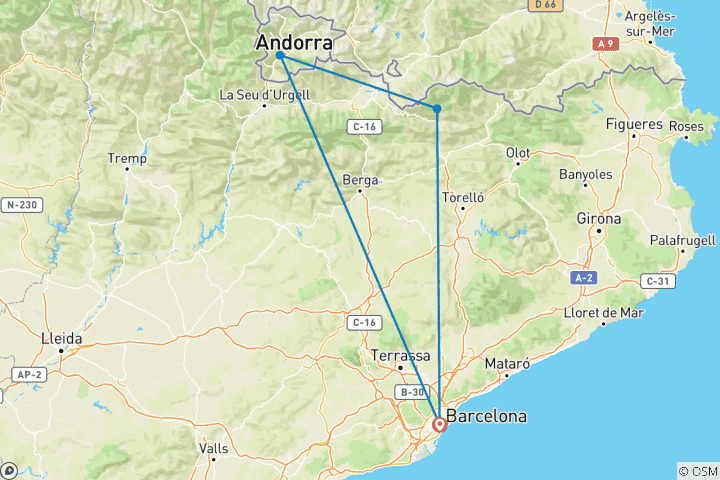 Map of Imposante Wanderberge in den Pyrenäen (Katalonien und Andorra)