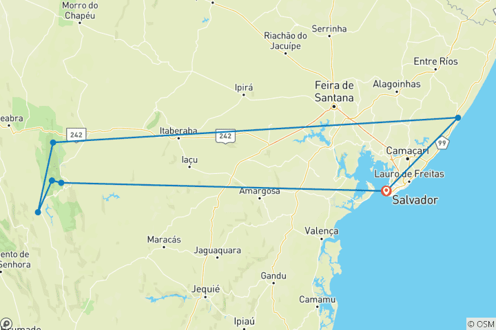 Map of Discovering Bahia