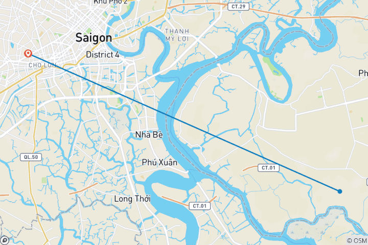 Map of Ho Chi Minh City Stay - 4 days