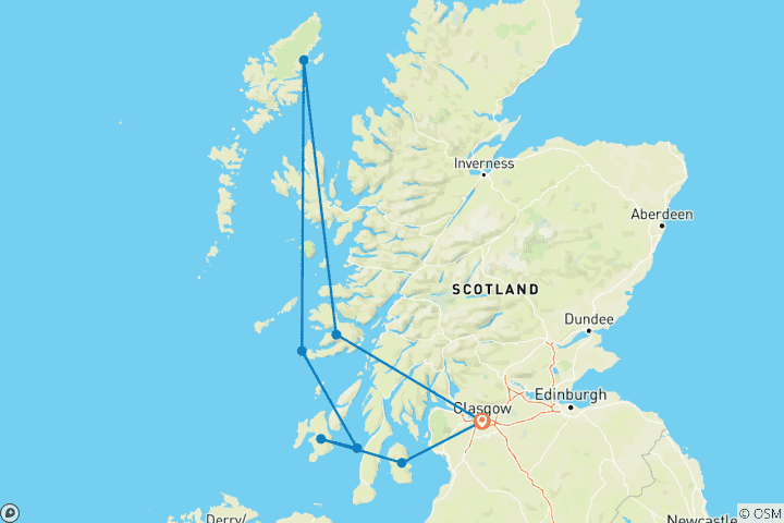 Map of The Scottish Isles – Island Hopping in the Hebrides