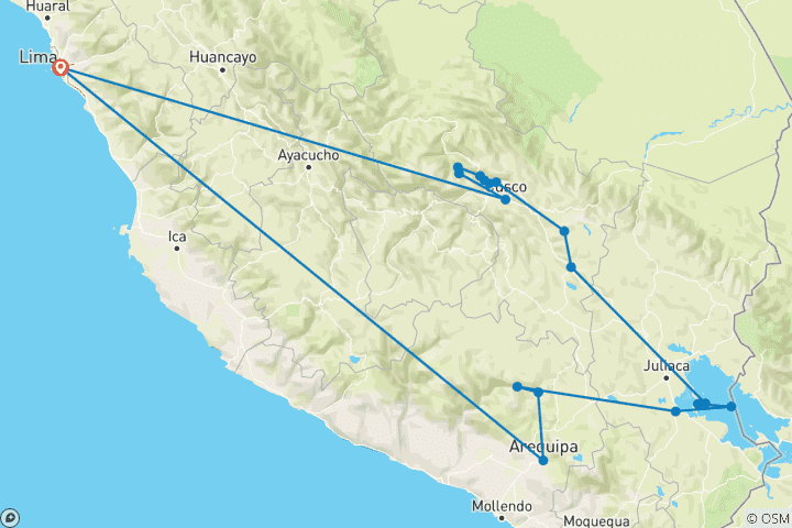 Mapa de Paisajes andinos