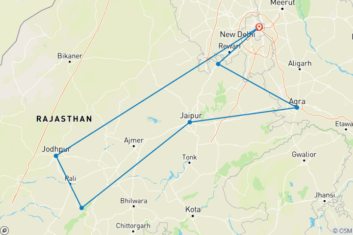 Map of Rural Rajasthan