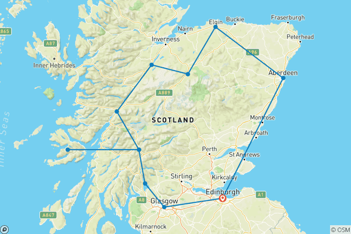 Map of Das Beste von Schottland