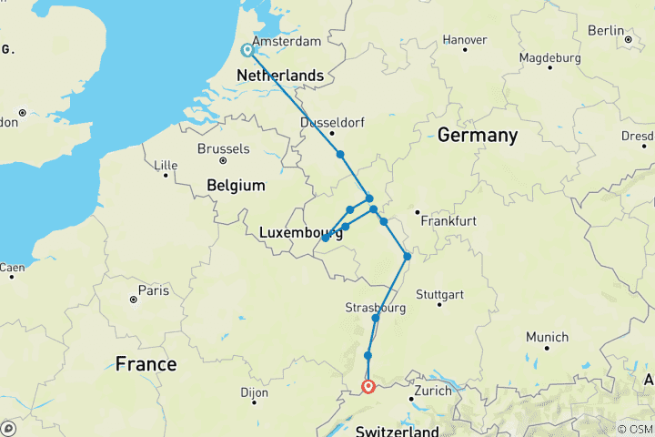 Map of Rhine & Moselle Fairytales 2026