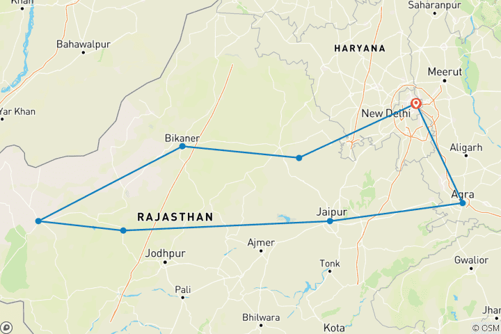 Mapa de Regal Rajastán