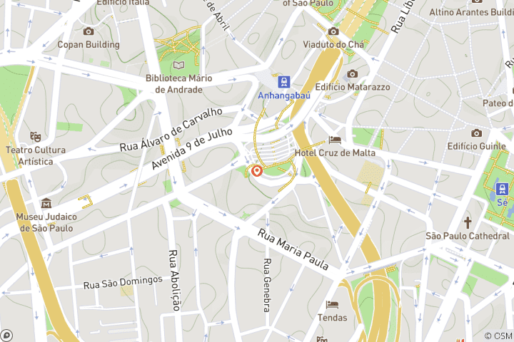 Kaart van Cultuurbelevenis São Paulo