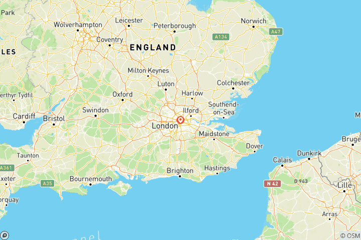 Carte du circuit Noël à Londres (2025)