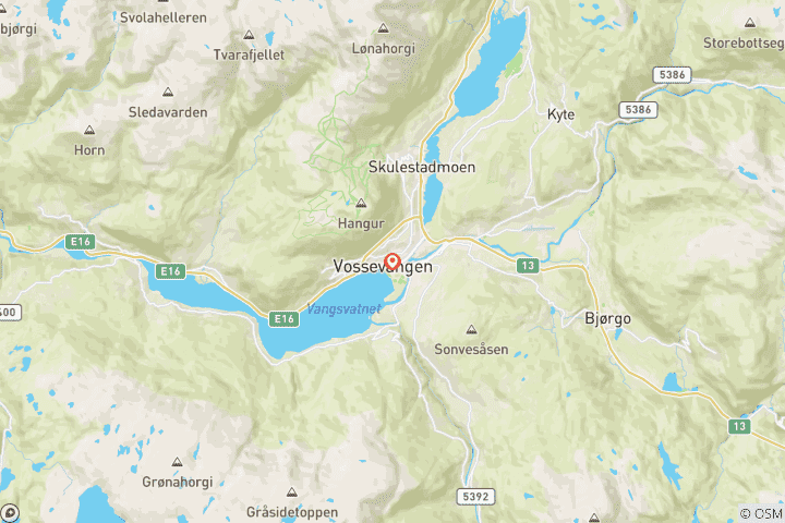 Map of 5-Day Spring Adventure in Fjord Norway