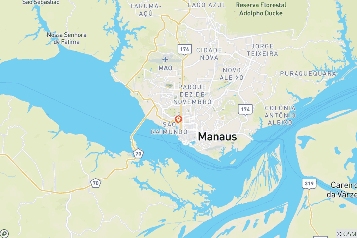 Carte du circuit Expérience de survie en Amazonie
