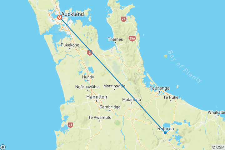 Map of Auckland Explorer New Zealand City Stay