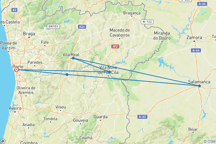 Carte du circuit Un Douro 2024 séduisant