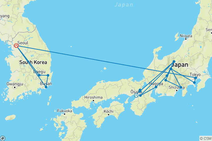 Map of Toyota and Samsung - Kimchi and Sushi