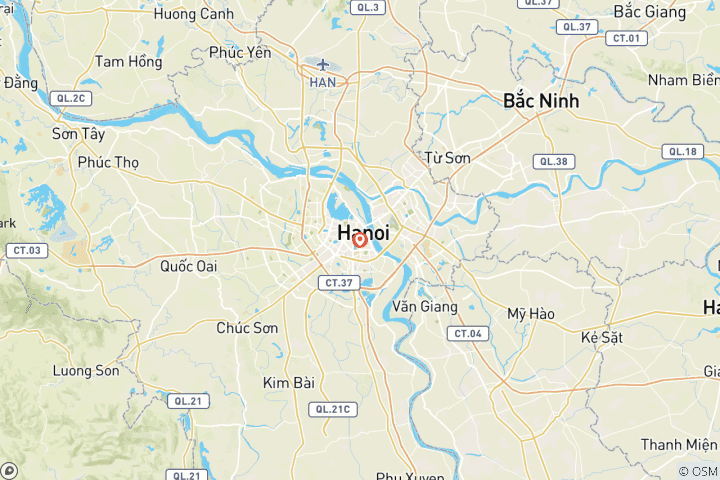 Map of Hanoi Street Food Tour